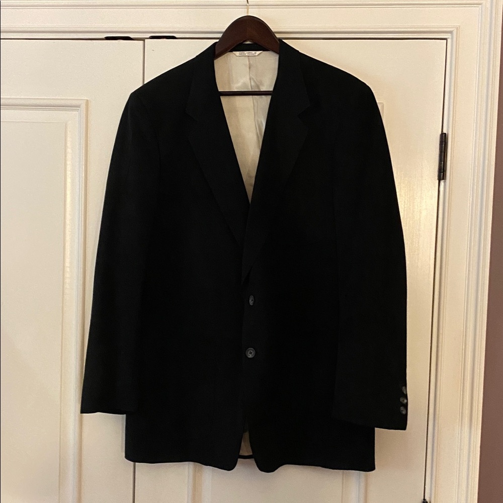 Classic and Beautiful Vintage Suede Black Blazer